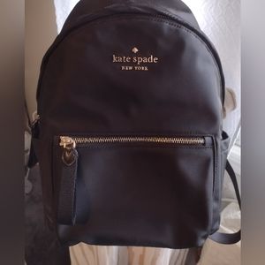 Kate Spade black Vinyl backpack